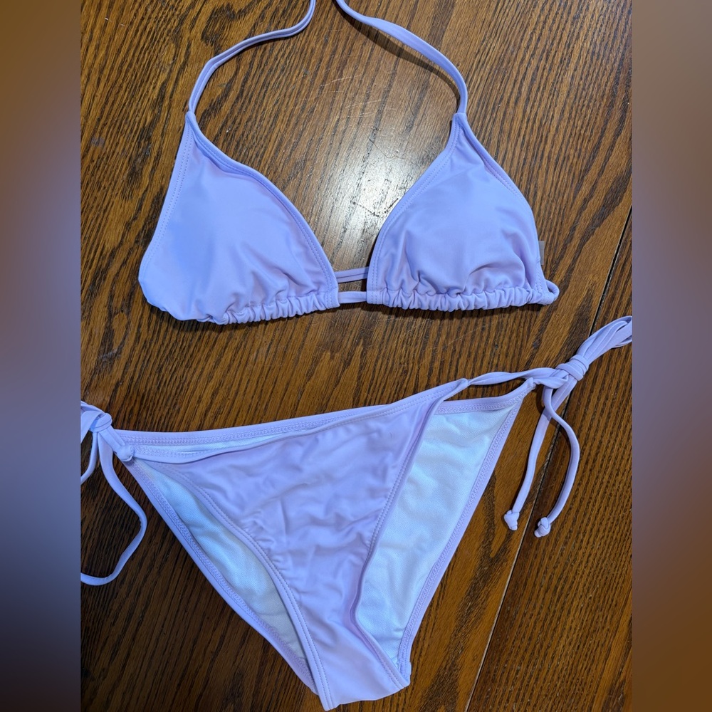 Pink string bikini
